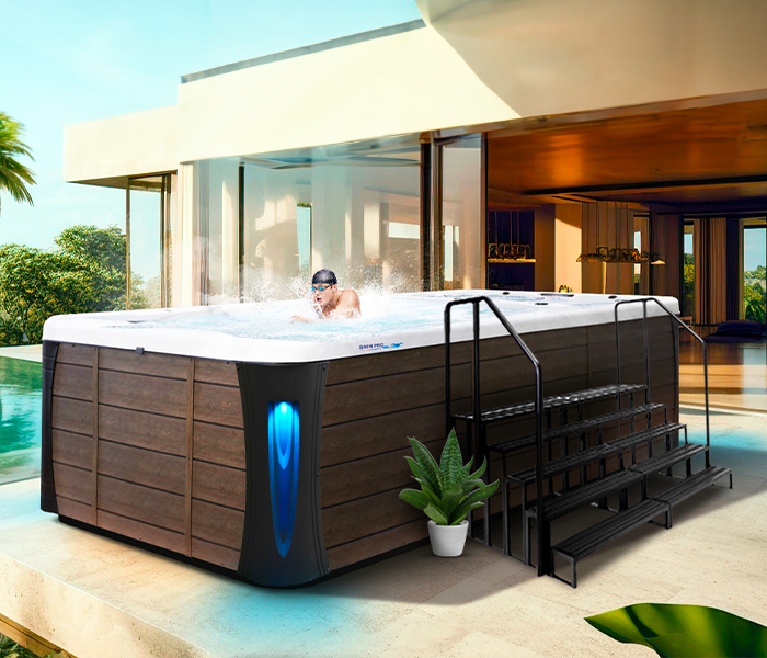 Calspas hot tub being used in a family setting - San Jose
